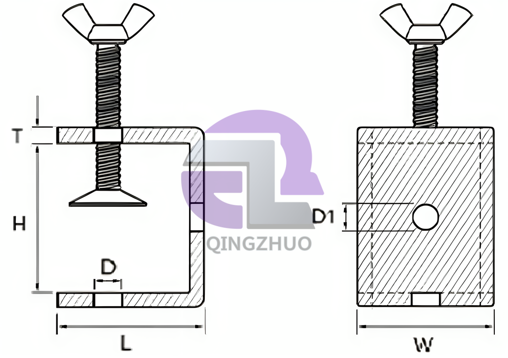 Stainless Steel C-Shaped U-Shaped Clamp - Image 8